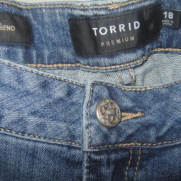 Vintage Plus Size 18 Torrid Destructed Boyfriend Jeans Womens - Picture 4 of 4